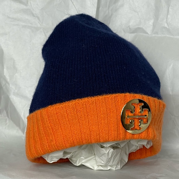 Preloved Tory Burch 100% Cashmere Beanie - Picture 1 of 8